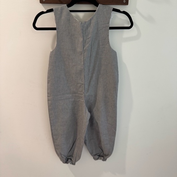 Vintage Kelly’s Kids Houndstooth Scottie Dog Jumpsuit Romper 4T - Picture 6 of 6